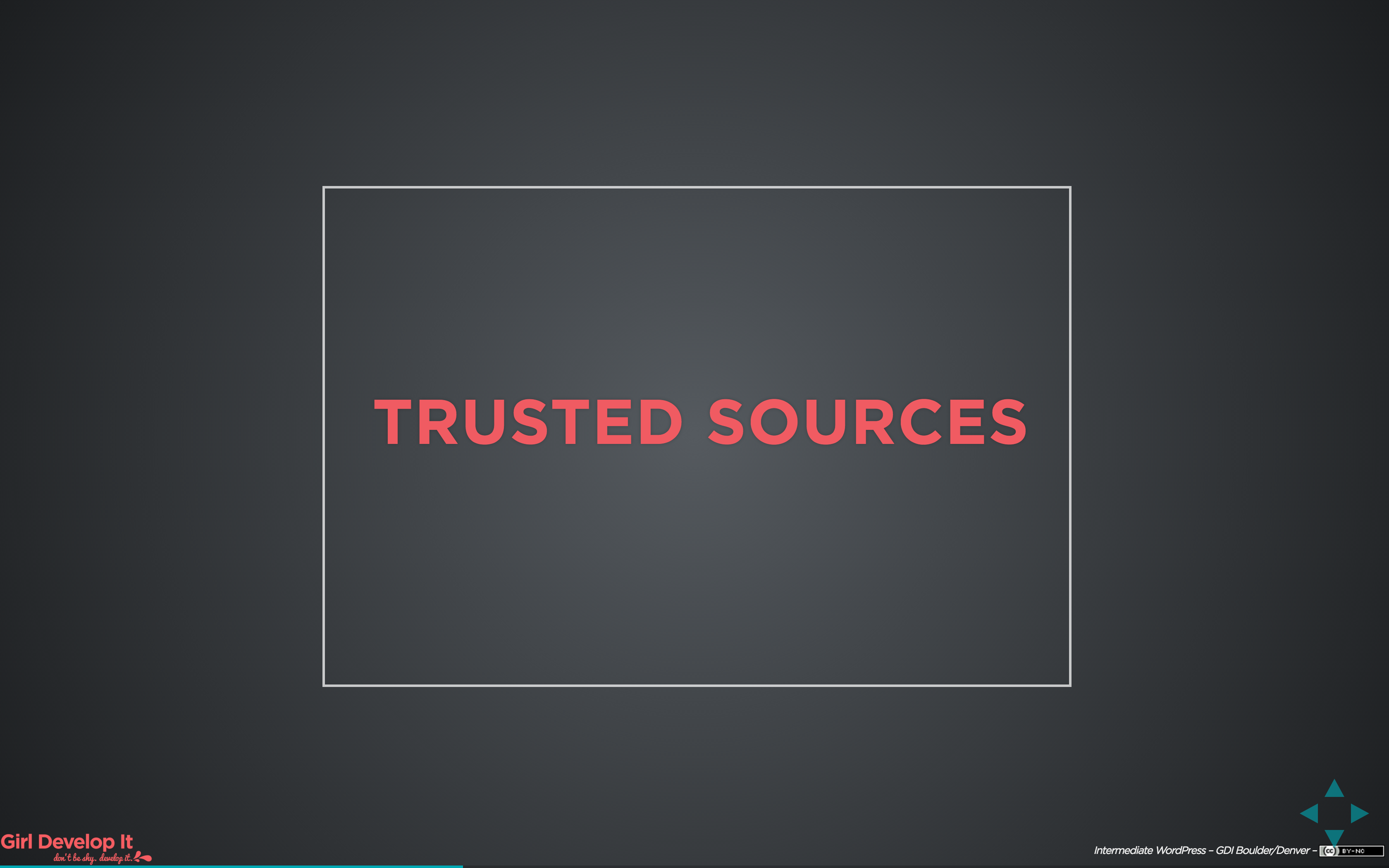 Trusted Sources