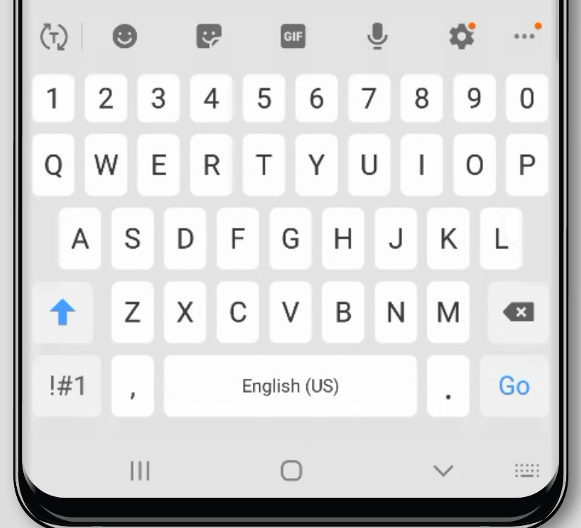 Android keyboard: address