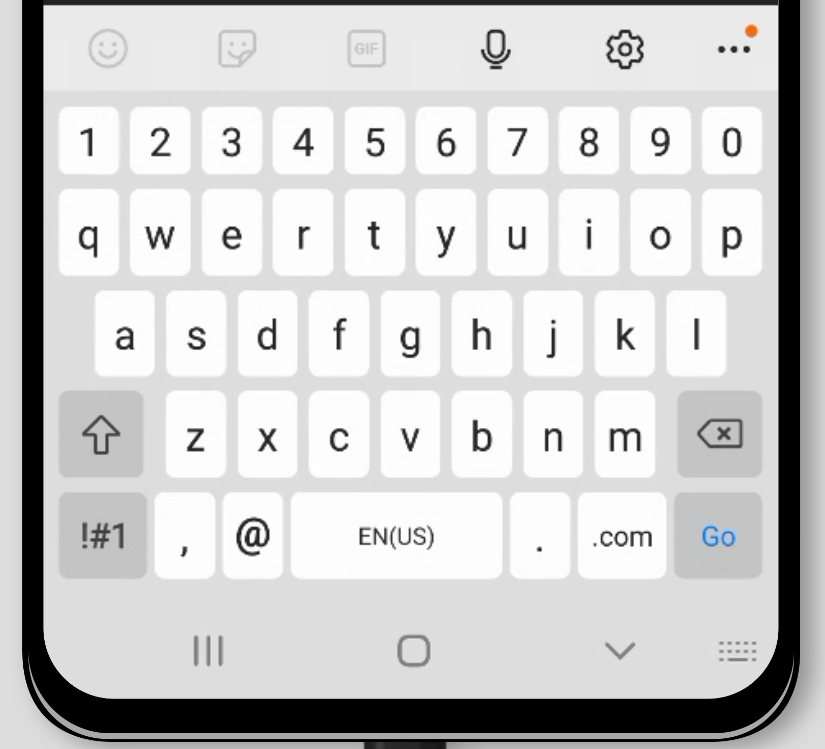 Android keyboard: email