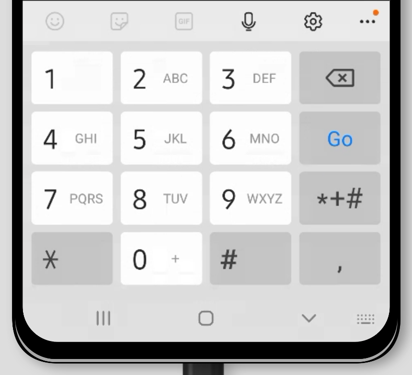 Android keyboard: telephone